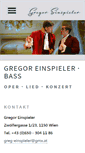 Mobile Screenshot of gregoreinspieler.com